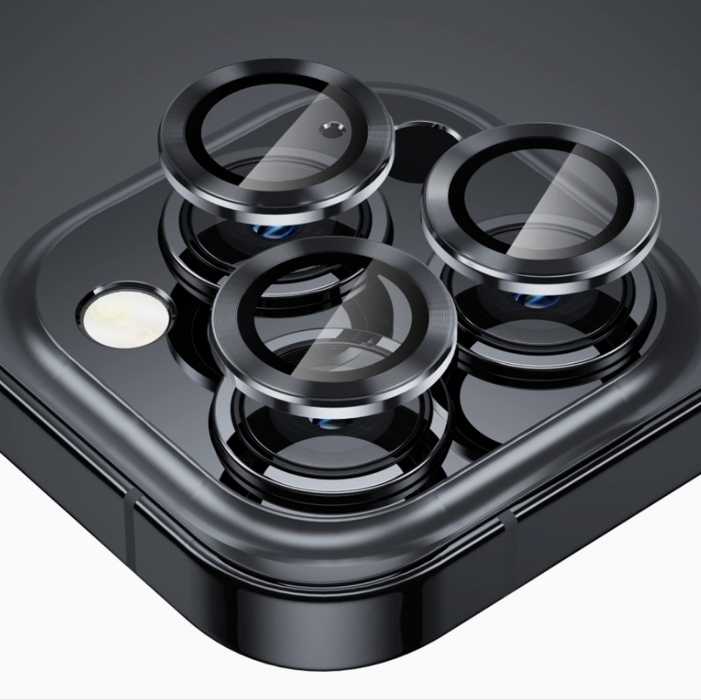Camera lens tempered glass protector iPhone 14 Pro, 14 Pro Max Black